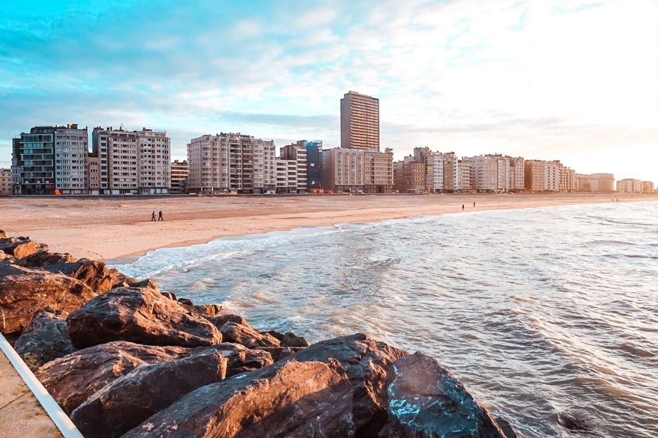 Moderne Appartement Aan Zee Oostende Bagian luar foto